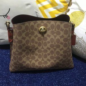 Coach willow shoulder oblique span Bucket bag